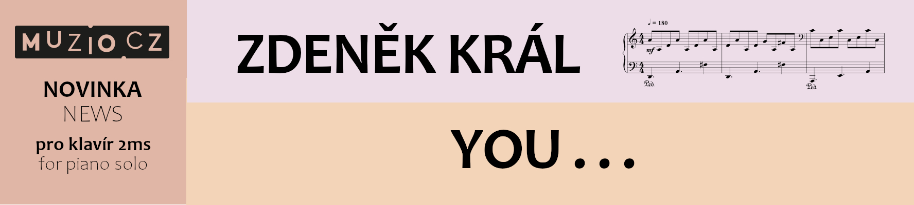 Zdeněk Král | YOU . . . | noty pro klavír