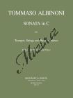 Albinoni Tomaso | Sonata Nr. 1 in C | Klavírní výtah - Noty na trubku