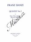 Danzi Franz | Quintett in D op. 54 Nr. 2 | Noty pro klavírní kvintet