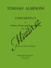 Albinoni Tomaso | Concerto a 5 in C op. 9/9 | Klavírní výtah - Noty na hoboj