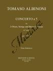 Albinoni Tomaso | Concerto a 5 in F op. 9/3 | Klavírní výtah - Noty na hoboj