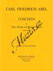 Abel Carl Friedrich | Flötenkonzert | Klavírní výtah - Noty na příčnou flétnu