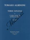 Albinoni Tomaso | 3 Sonaten aus op. 1 Heft 1: Sonaten 1-3 | Noty na housle