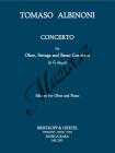 Albinoni Tomaso | Concerto G-dur für Oboe, Str , B.c. | Klavírní výtah - Noty na hoboj