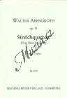 Abendroth Walter | Streichquartett (Drei Sätze in einem)  | Kapesní partitura - Noty pro smyčcový kvartet