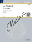 Albinoni Tomaso | 3 Balletti op. 3/1-3 | Noty na housle