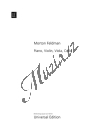 Feldman Morton | Piano, Violin, Viola, Cello | Provozovací partitura - Noty pro Klavírní kvartet