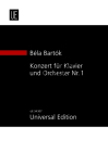 Bartók Béla | Konzert für Klavier und Orchester no.1 | Studijní partitura - Noty pro orchestr