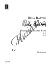 Bartók Béla | Herzog Blaubarts Burg  Oper in einem Akt, Op. 11 | Klavírní výtah - Noty